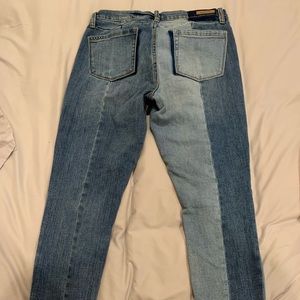 BLANK NYC. Two-Tone straight leg denim. Sz29
